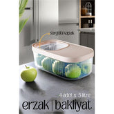 Takaz Global MultiBox Erzak Bakliyat Kutusu Sürgülü Kapak 5 Litre 4 ADET 718470